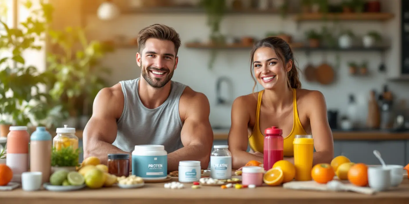 Imagen ilustrativa sobre los suplementos deportivos más innovadores y recomendados en 2025, ideales para deportistas que buscan mejorar su rendimiento y recuperación muscular.