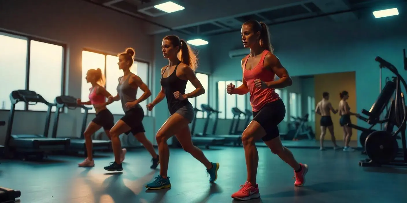 Atleta femenina entrenando mientras se muestran anticonceptivos y rendimiento deportivo, energía y equilibrio hormonal