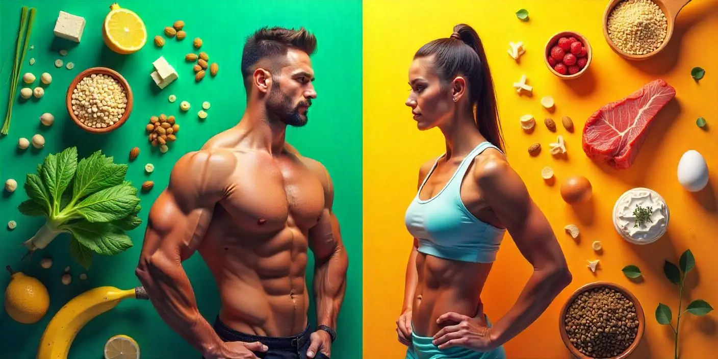 Comparación proteína vegana vs proteína animal para ganar músculo