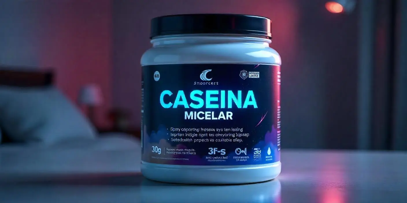 Suplemento de caseína para aumentar masa muscular y recuperación nocturna