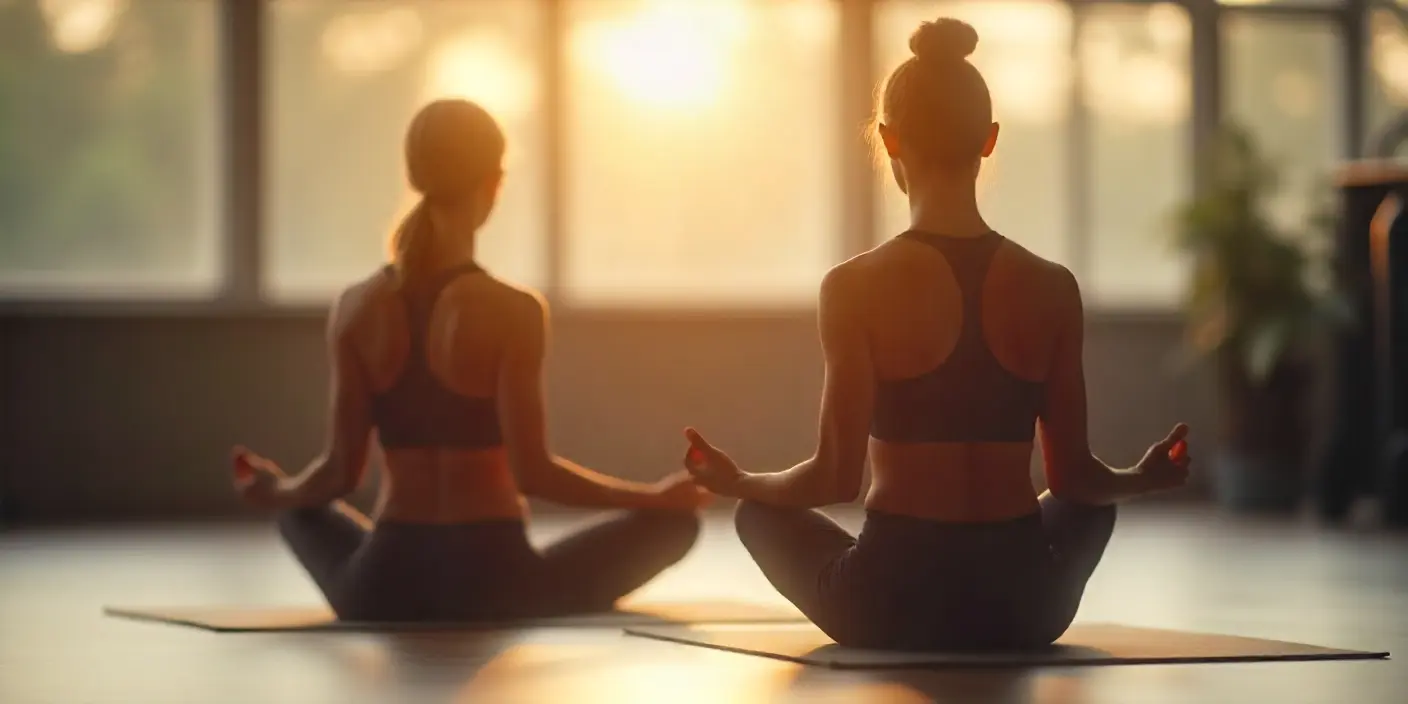 Atleta practicando mindfulness en el gimnasio para mejorar su rendimiento físico y mental