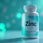 Bote de suplemento de zinc para aumentar la testosterona de forma natural en deportistas