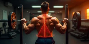 Persona realizando entrenamiento piramidal en el gimnasio para aumentar fuerza y músculo