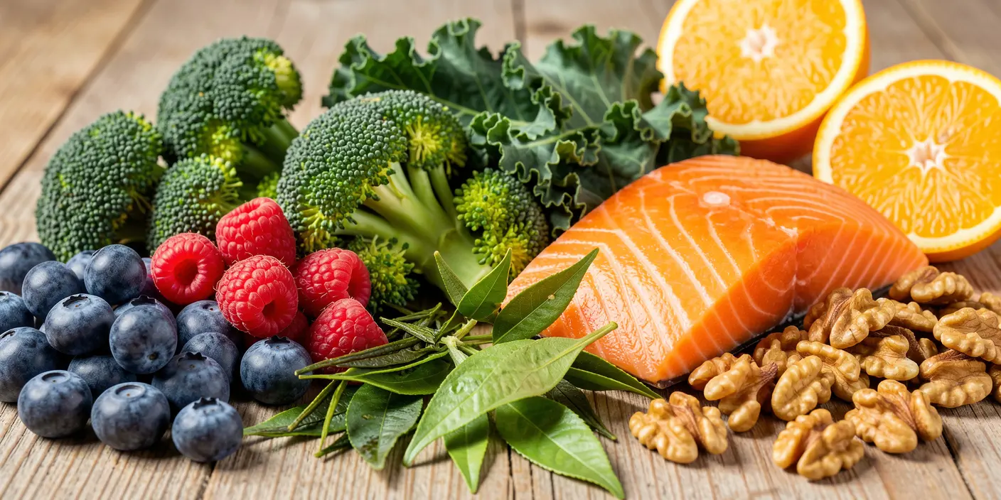 Antioxidantes protegiendo las células del envejecimiento y el estrés oxidativo