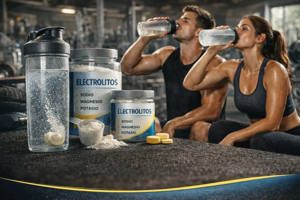 Electrolitos: por qué beber solo agua puede deshidratarte en el gimnasio