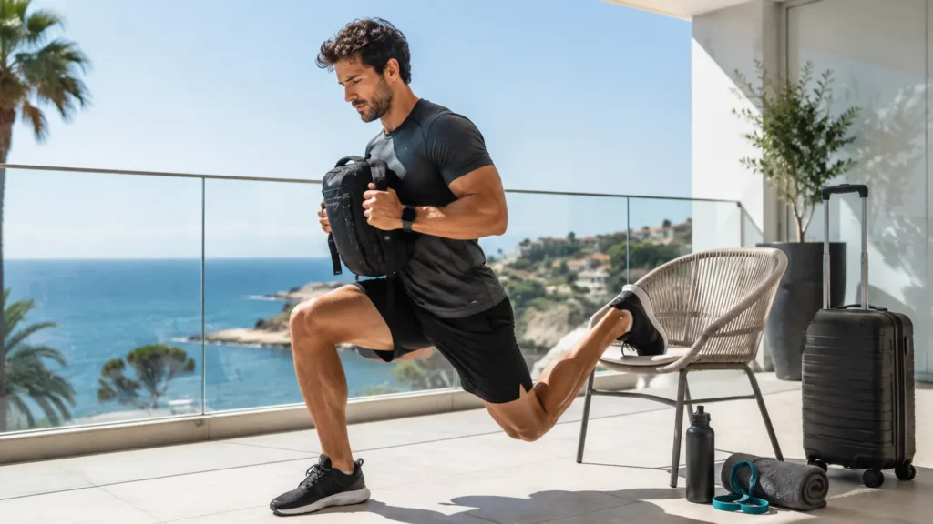 Entrenar en vacaciones: cómo mantener músculo con poco material y poco tiempo